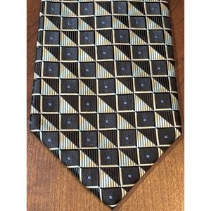 Laurant Bennet Milano Black Blue Men’s Neck Tie